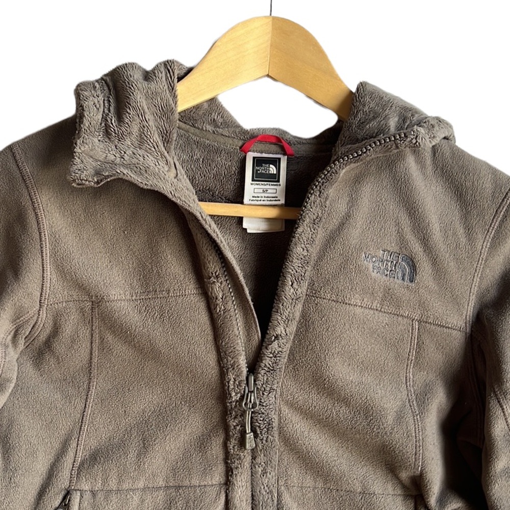 The North Face Fuzzy Fleece Lined Full Zip Adjustable Hem Hooded Jacket Size S - Picture 7 of 12